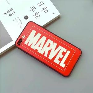 RED MARVEL case for Iphone 7 8 Plus